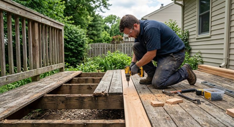 Wood Deck Repair in Redmond, WA
