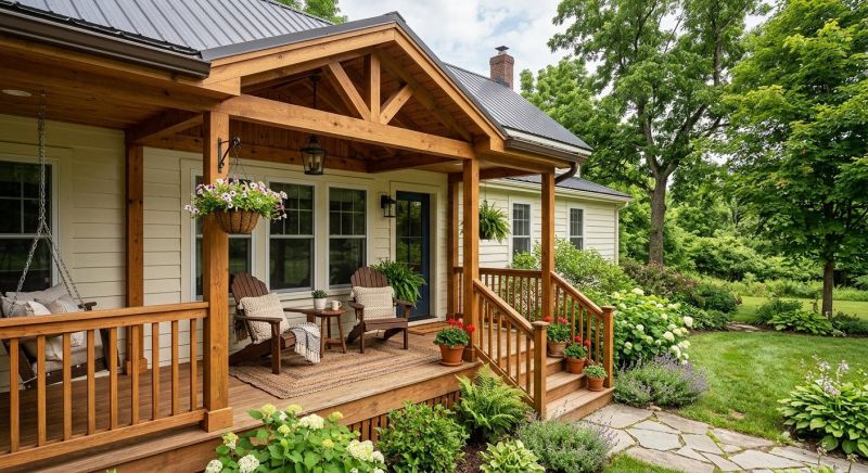 Wood Porch Construction in Redmond, WA