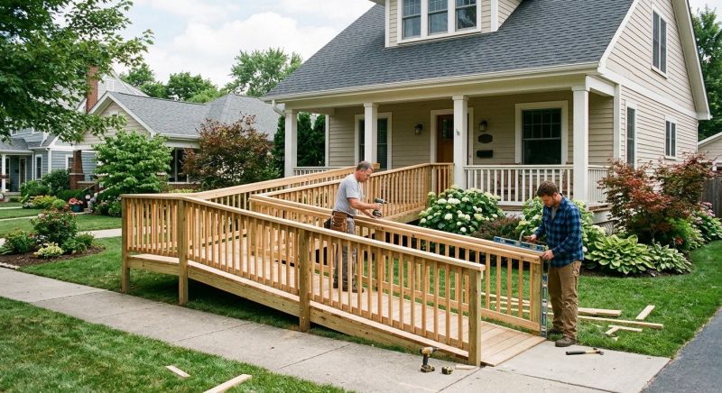 Wood Ramp Installation in Kansas City, KS